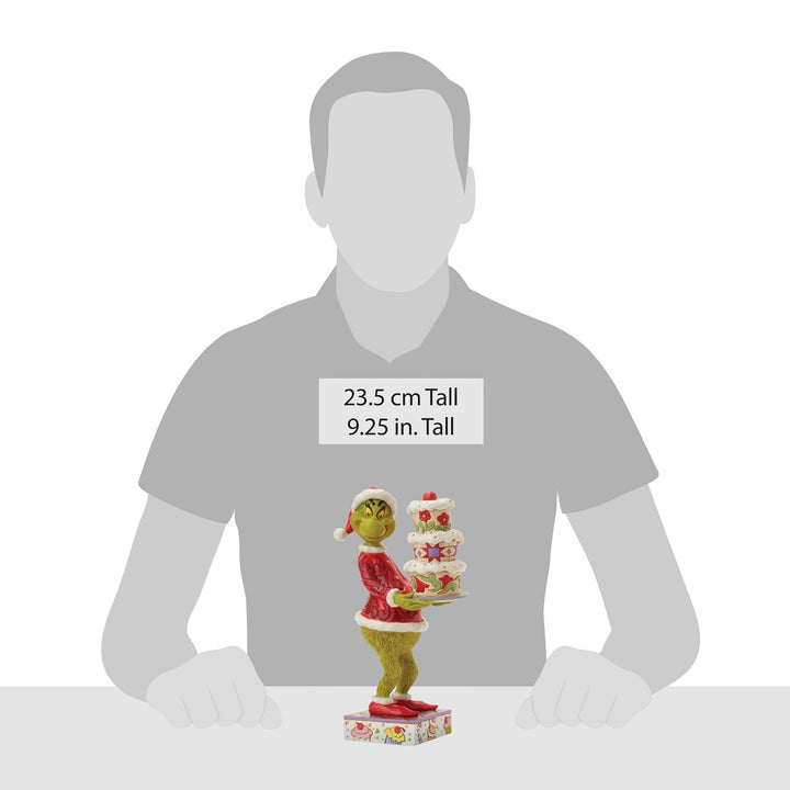 Jim Shore The Grinch: Grinch with Grinchy Cake Figurine sparkle-castle