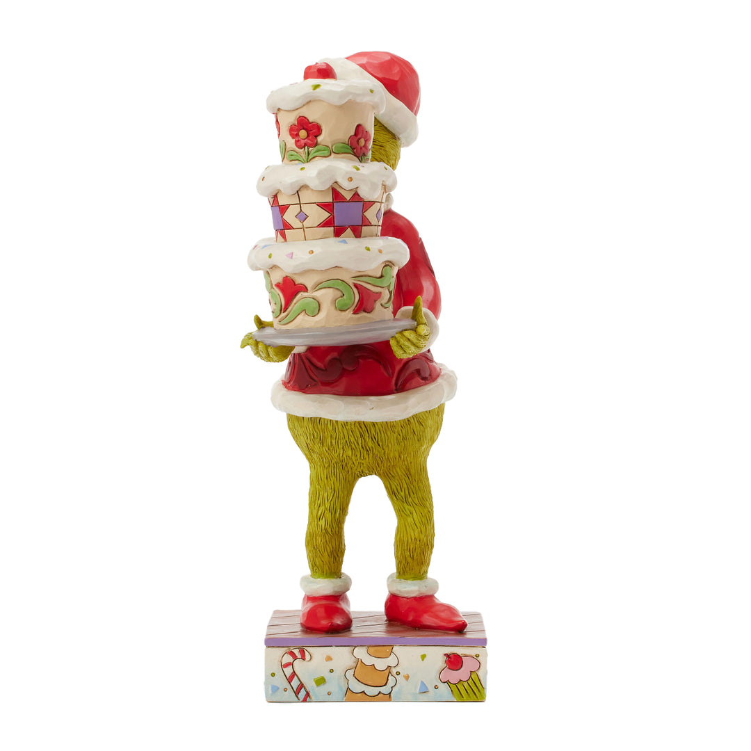 Jim Shore The Grinch: Grinch with Grinchy Cake Figurine sparkle-castle