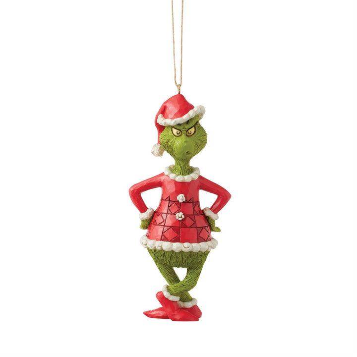 Jim Shore The Grinch: Grinch with Hands on Hips Hanging Ornament sparkle-castle