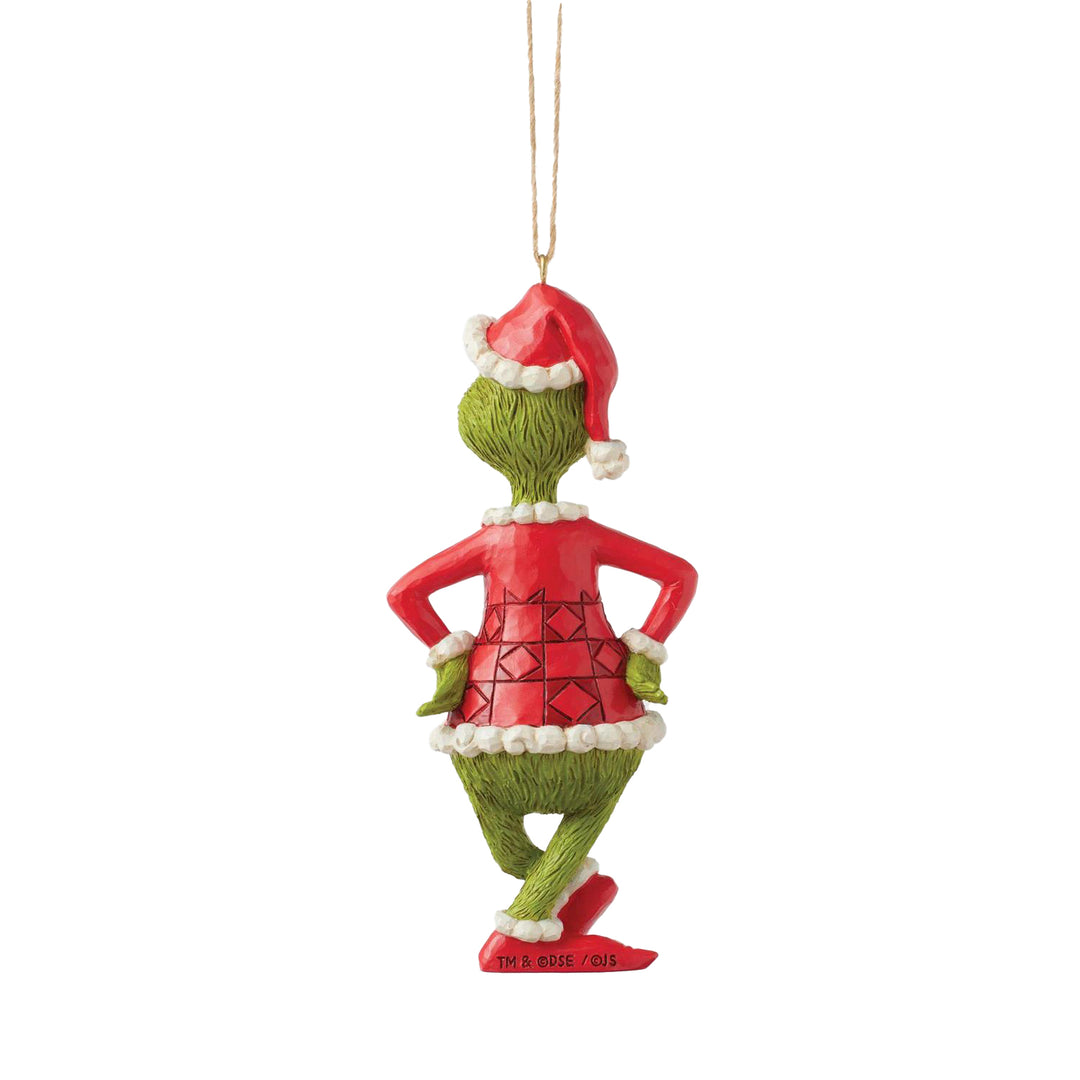 Jim Shore The Grinch: Grinch with Hands on Hips Hanging Ornament sparkle-castle