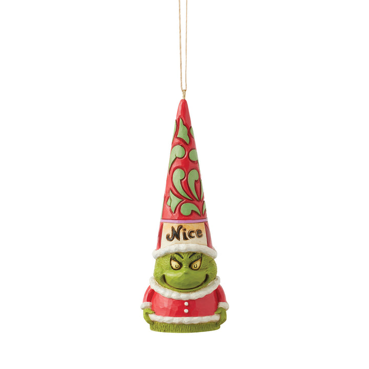 Jim Shore The Grinch: Grinch Naughty/Nice Gnome Hanging Ornament sparkle-castle