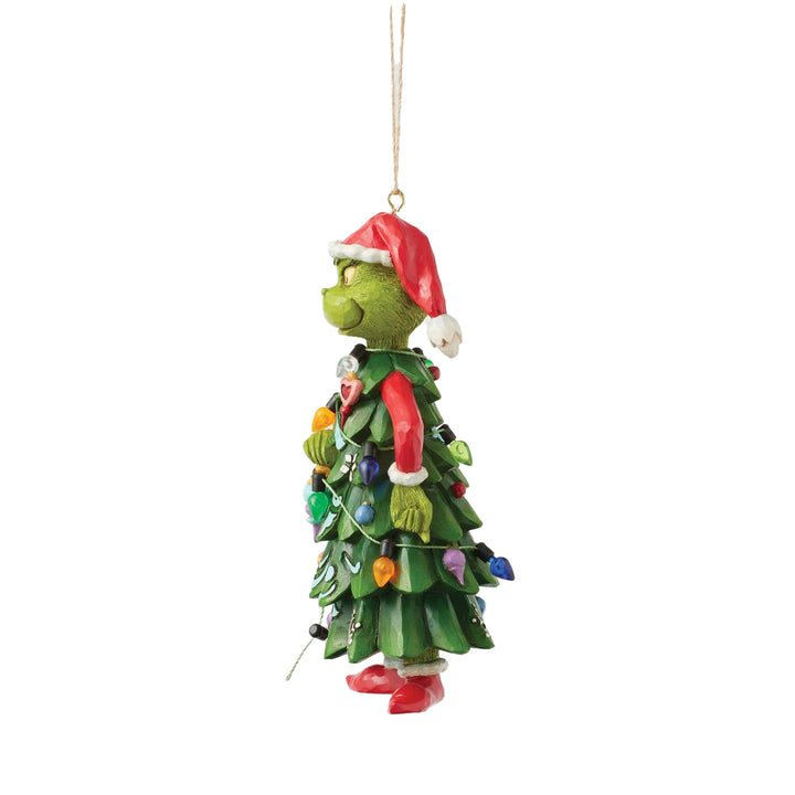 Jim Shore The Grinch: Grinch Dressed as Tree Hanging Ornament sparkle-castle