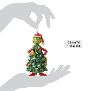 Jim Shore The Grinch: Grinch Dressed as Tree Hanging Ornament sparkle-castle