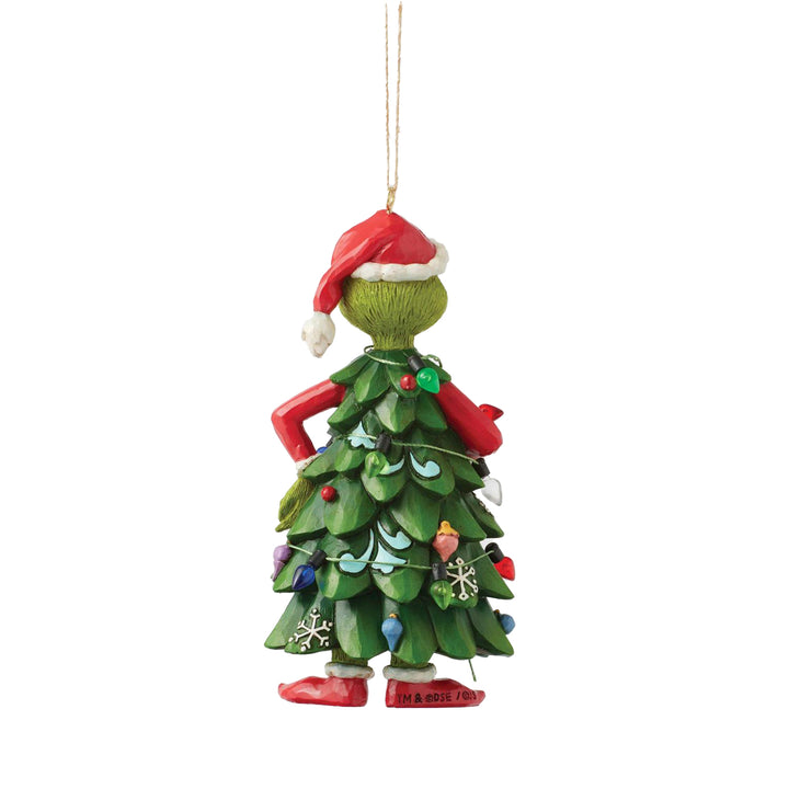 Jim Shore The Grinch: Grinch Dressed as Tree Hanging Ornament sparkle-castle