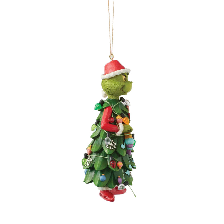 Jim Shore The Grinch: Grinch Dressed as Tree Hanging Ornament sparkle-castle