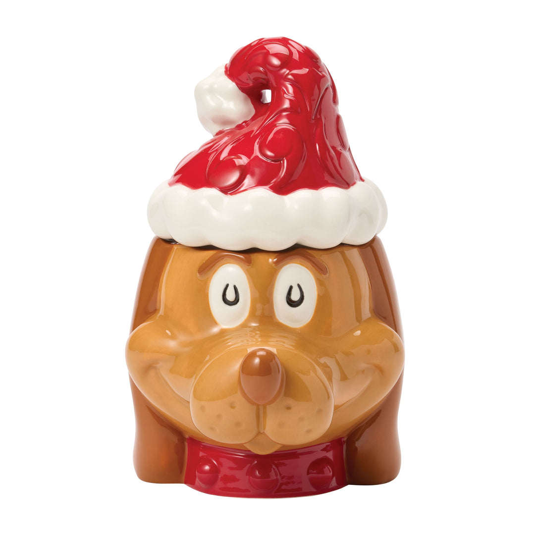 Jim Shore The Grinch: Max Cookie Jar sparkle-castle