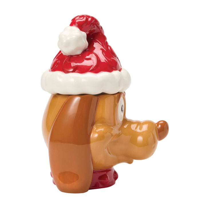 Jim Shore The Grinch: Max Cookie Jar sparkle-castle