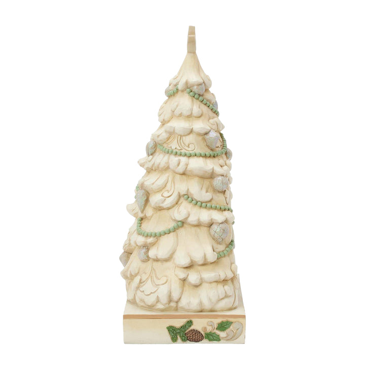 Jim Shore Heartwood Creek: White Woodland Nativity In Tree Diorama Figurine sparkle-castle