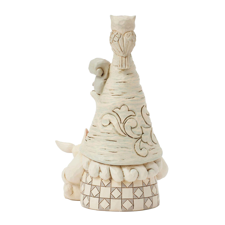 Jim Shore Heartwood Creek: White Woodland Gnome with Animals Figurine sparkle-castle