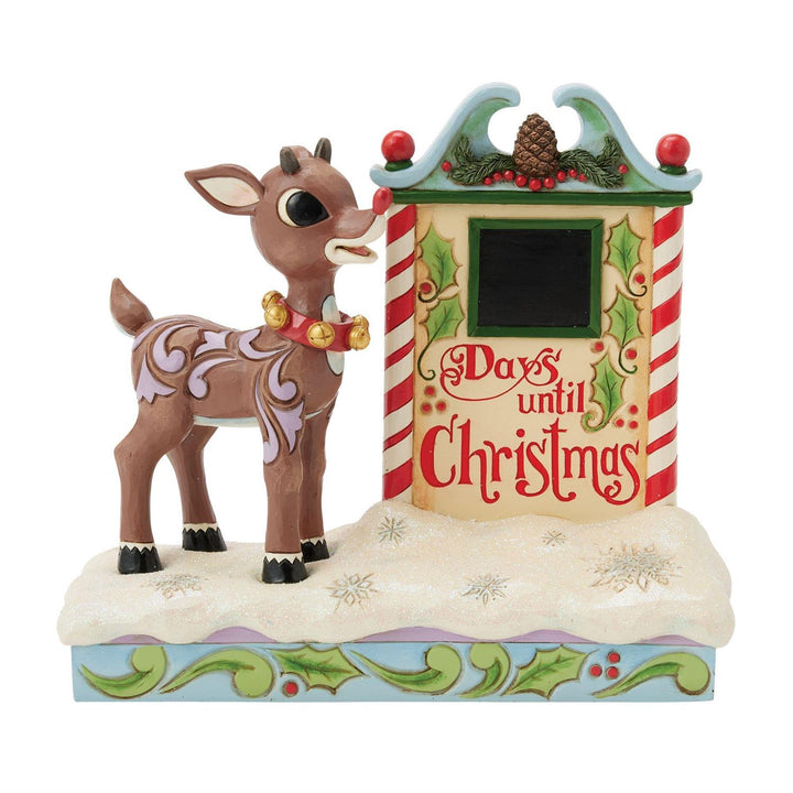 Jim Shore Rudolph Traditions: Rudolph Countdown Calendar Figurine sparkle-castle