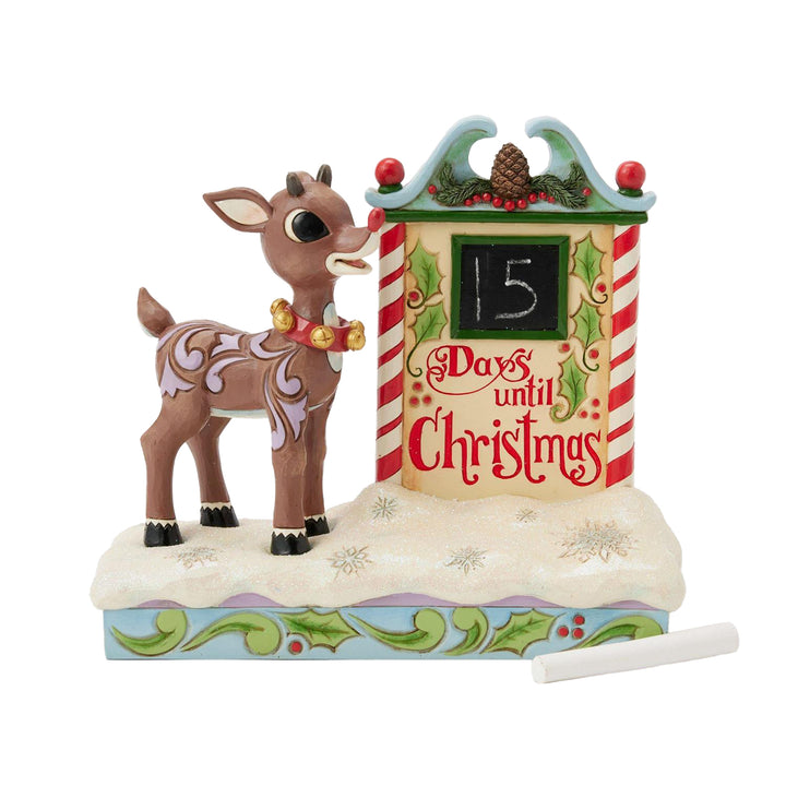 Jim Shore Rudolph Traditions: Rudolph Countdown Calendar Figurine sparkle-castle