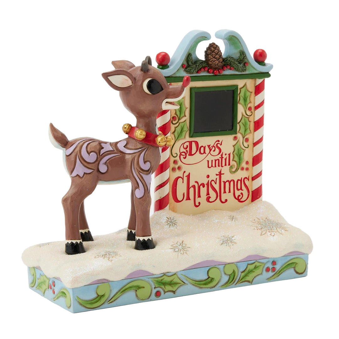 Jim Shore Rudolph Traditions: Rudolph Countdown Calendar Figurine sparkle-castle