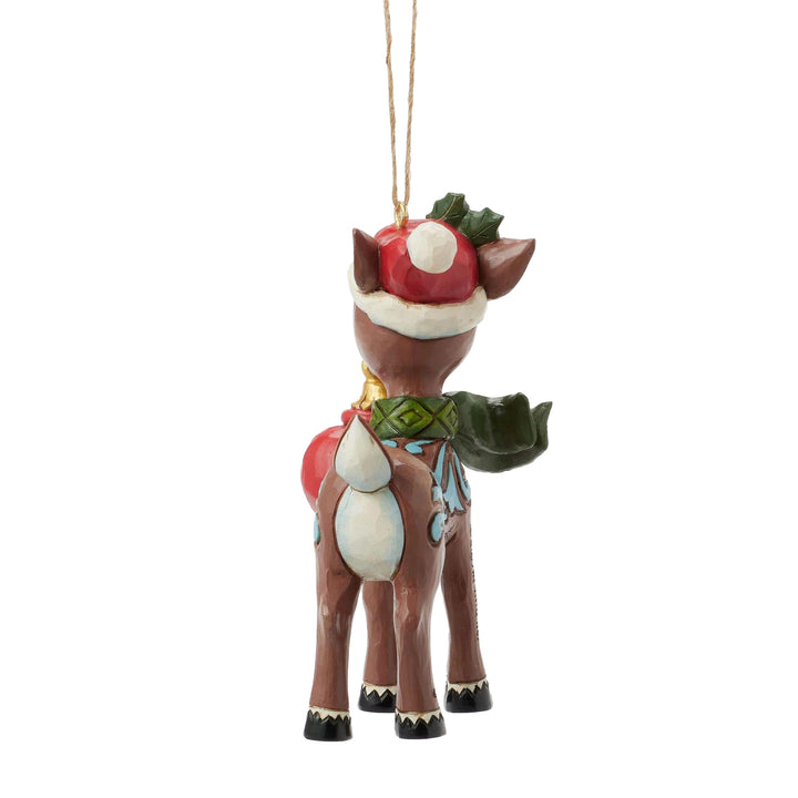 Jim Shore Rudolph Traditions: Rudolph Dated 2025 Hanging Ornament sparkle-castle