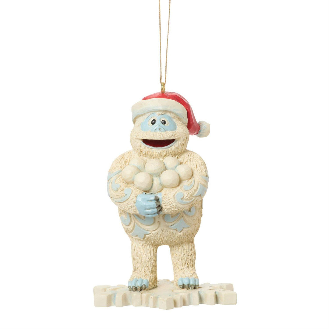 Jim Shore Rudolph Traditions: Bumble on Snowflake Hanging Ornament sparkle-castle