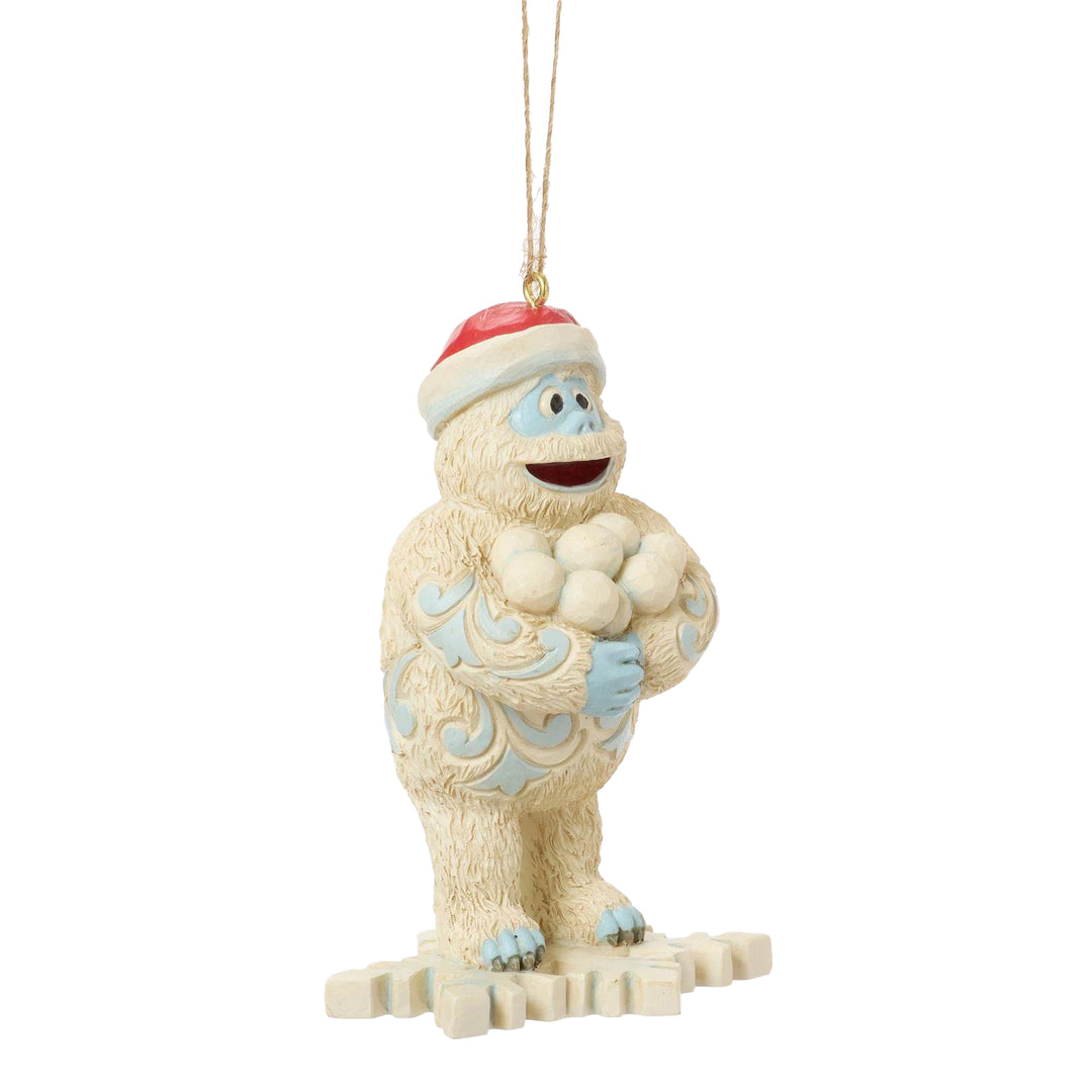 Jim Shore Rudolph Traditions: Bumble on Snowflake Hanging Ornament sparkle-castle