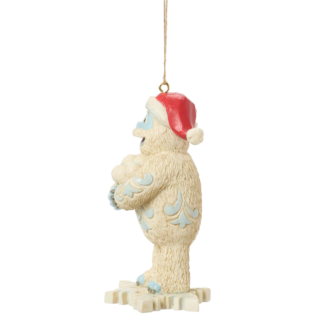 Jim Shore Rudolph Traditions: Bumble on Snowflake Hanging Ornament sparkle-castle