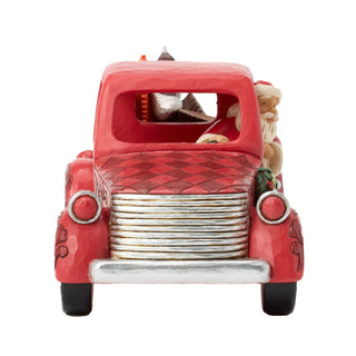 Jim Shore Hershey: Santa in Truck with Candy Figurine sparkle-castle