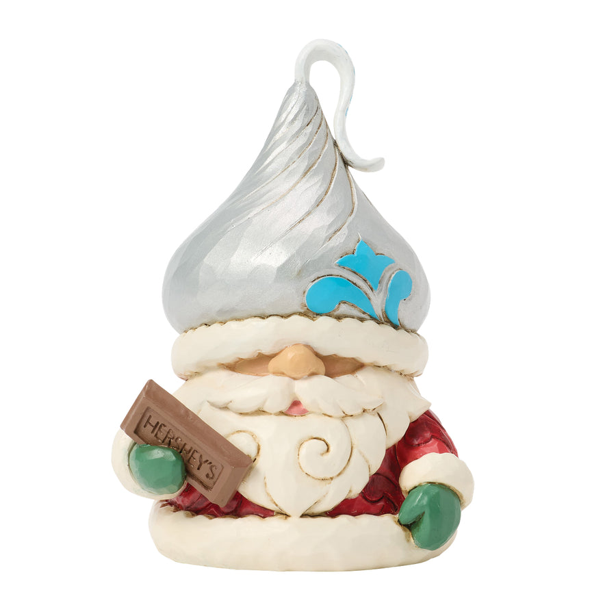 Jim Shore Hershey: Hershey Gnome Kiss Hat Miniature Figurine sparkle-castle