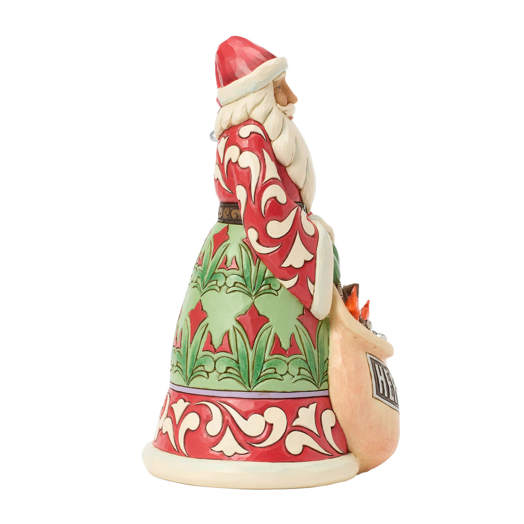 Jim Shore Hershey: Santa with Bag of Candy Figurine sparkle-castle