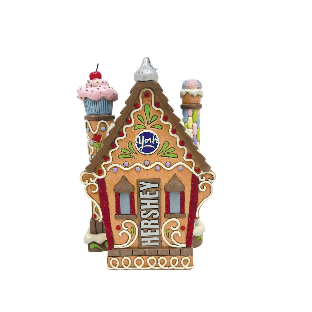 Jim Shore Hershey: Hershey Gingerbread House Figurine sparkle-castle