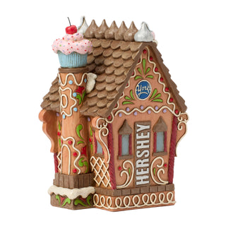 Jim Shore Hershey: Hershey Gingerbread House Figurine sparkle-castle