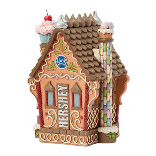 Jim Shore Hershey: Hershey Gingerbread House Figurine sparkle-castle