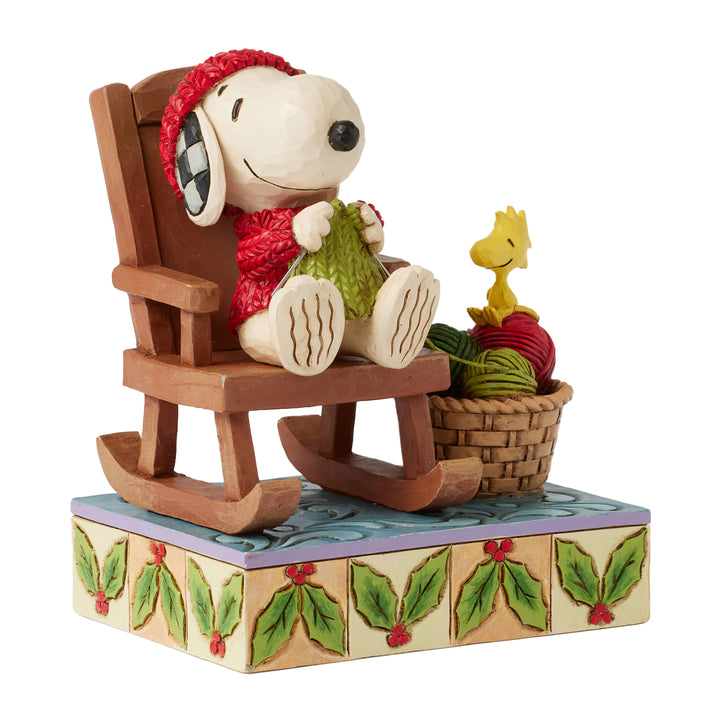 Jim Shore Peanuts: Snoopy in Rocking Chair Figurine sparkle-castle