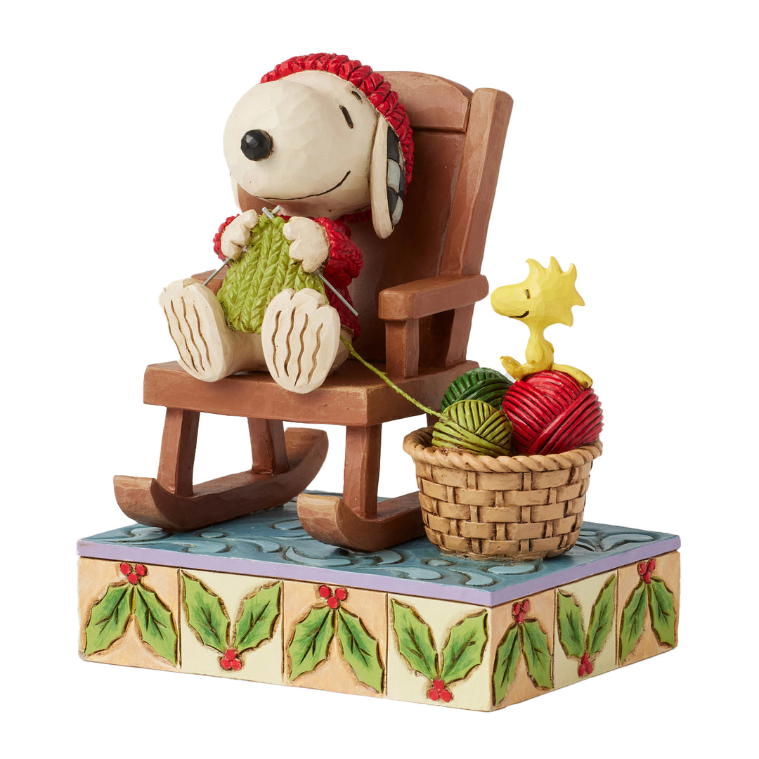 Jim Shore Peanuts: Snoopy in Rocking Chair Figurine sparkle-castle