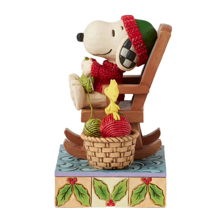 Jim Shore Peanuts: Snoopy in Rocking Chair Figurine sparkle-castle