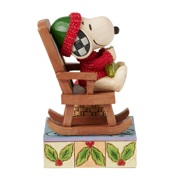 Jim Shore Peanuts: Snoopy in Rocking Chair Figurine sparkle-castle