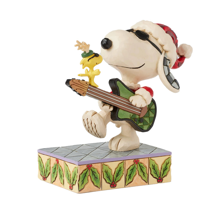 Jim Shore Peanuts: Snoopy & Woodstock Rock Figurine sparkle-castle