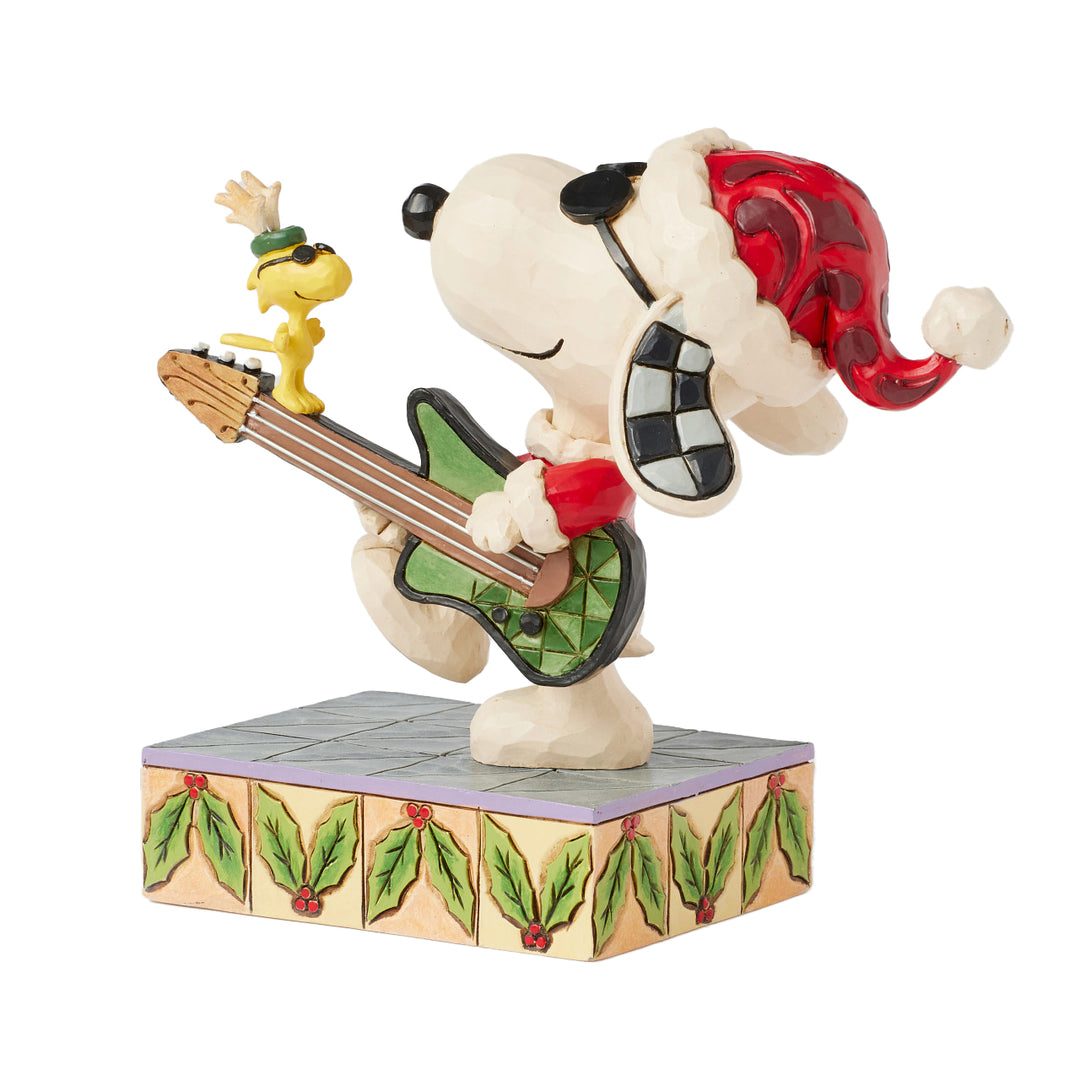 Jim Shore Peanuts: Snoopy & Woodstock Rock Figurine sparkle-castle