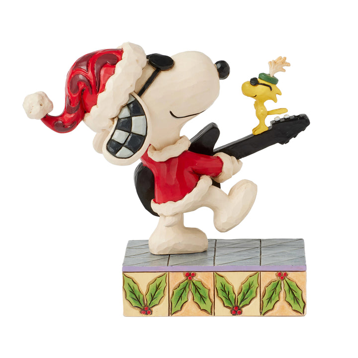 Jim Shore Peanuts: Snoopy & Woodstock Rock Figurine sparkle-castle