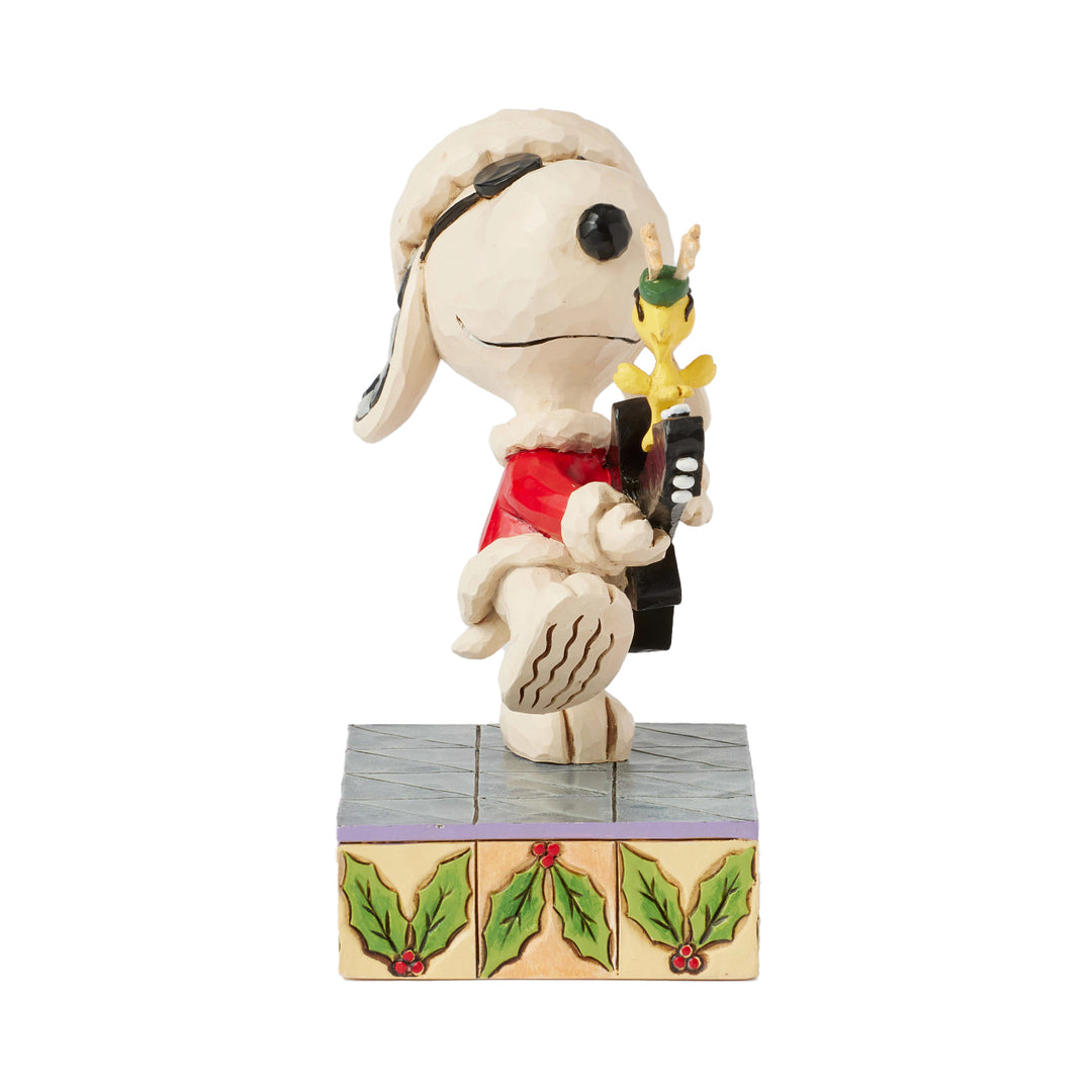 Jim Shore Peanuts: Snoopy & Woodstock Rock Figurine sparkle-castle