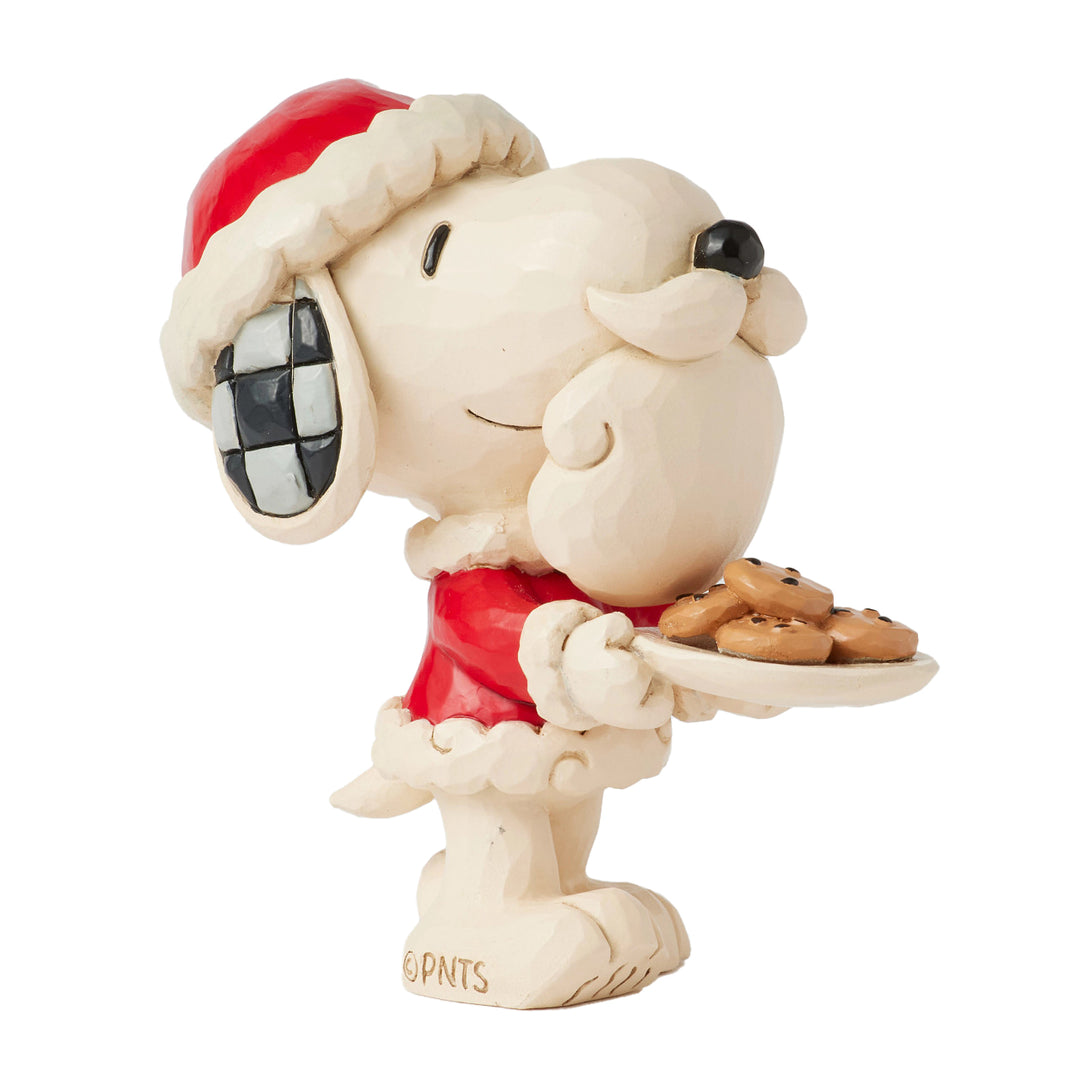 Jim Shore Peanuts: Snoopy Santa Miniature Figurine sparkle-castle