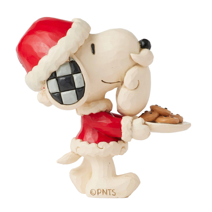 Jim Shore Peanuts: Snoopy Santa Miniature Figurine sparkle-castle