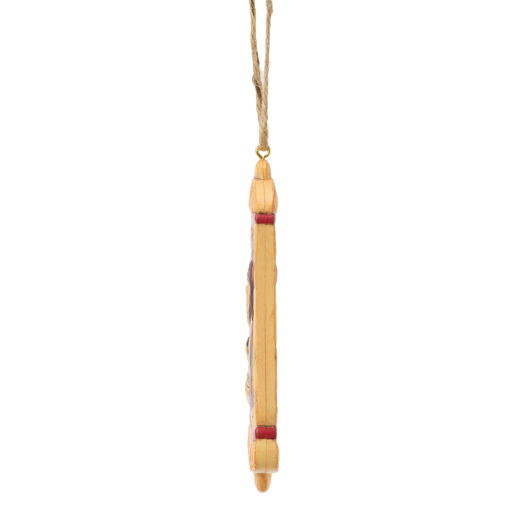 Jim Shore Heartwood Creek: Holy Family In Bell Rotating Hanging Ornament sparkle-castle