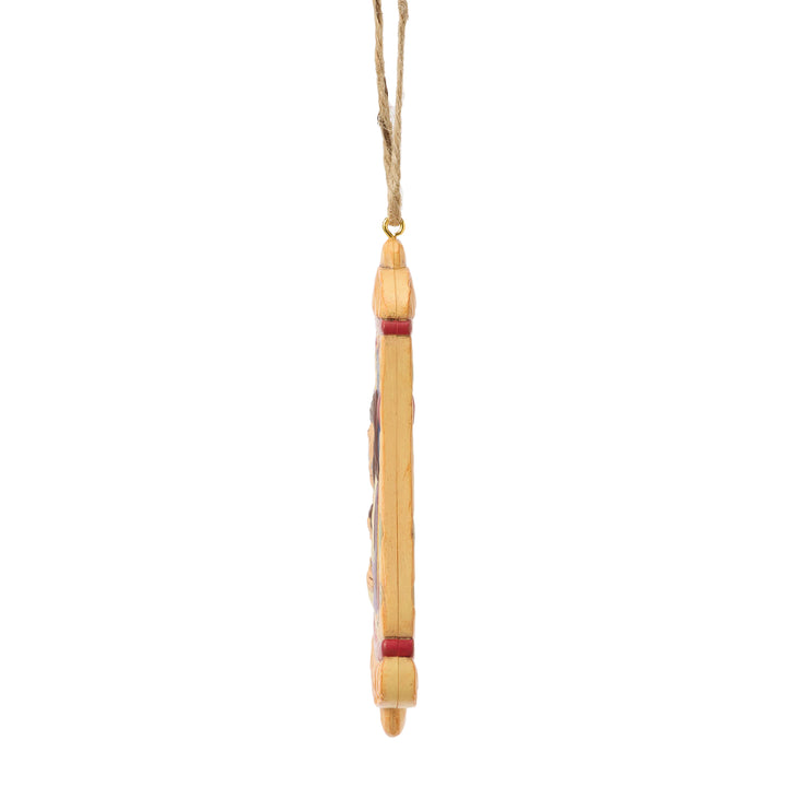 Jim Shore Heartwood Creek: Holy Family In Bell Rotating Hanging Ornament sparkle-castle