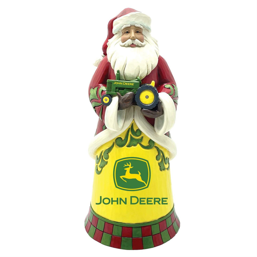 Jim Shore John Deere: Santa with John Deere Tractor Figurine sparkle-castle