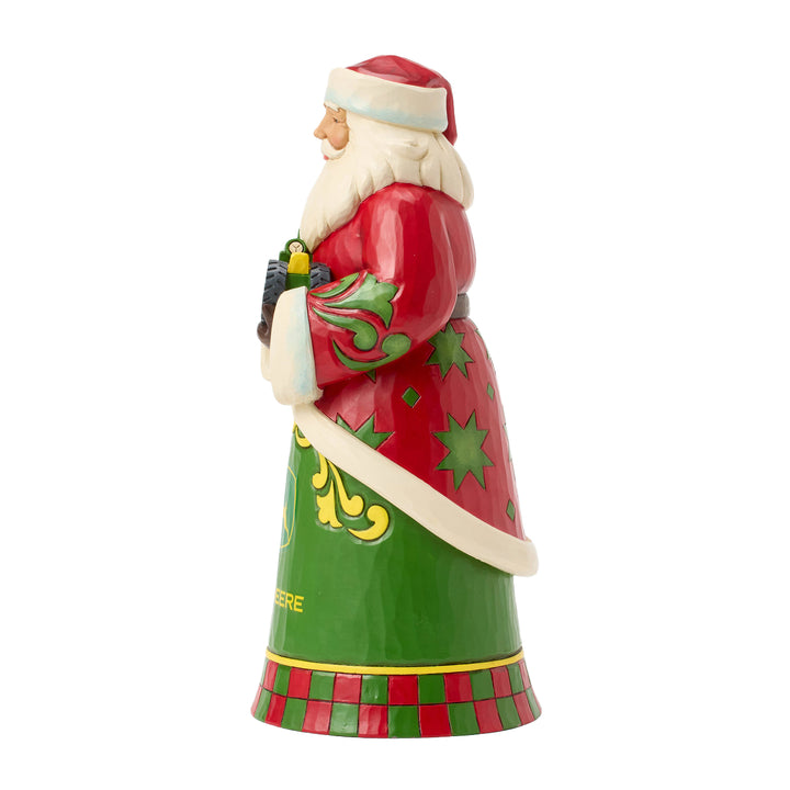 Jim Shore John Deere: Santa with John Deere Tractor Figurine sparkle-castle