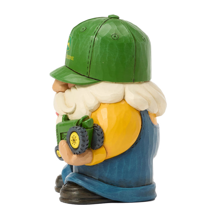 Jim Shore John Deere: Gnome Holding Deere Tractor Figurine sparkle-castle