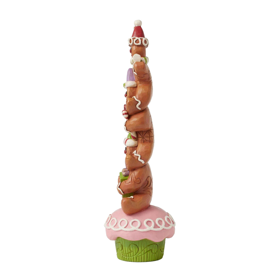 Jim Shore Heartwood Creek: Gingerbread Christmas Stacked Figurine sparkle-castle