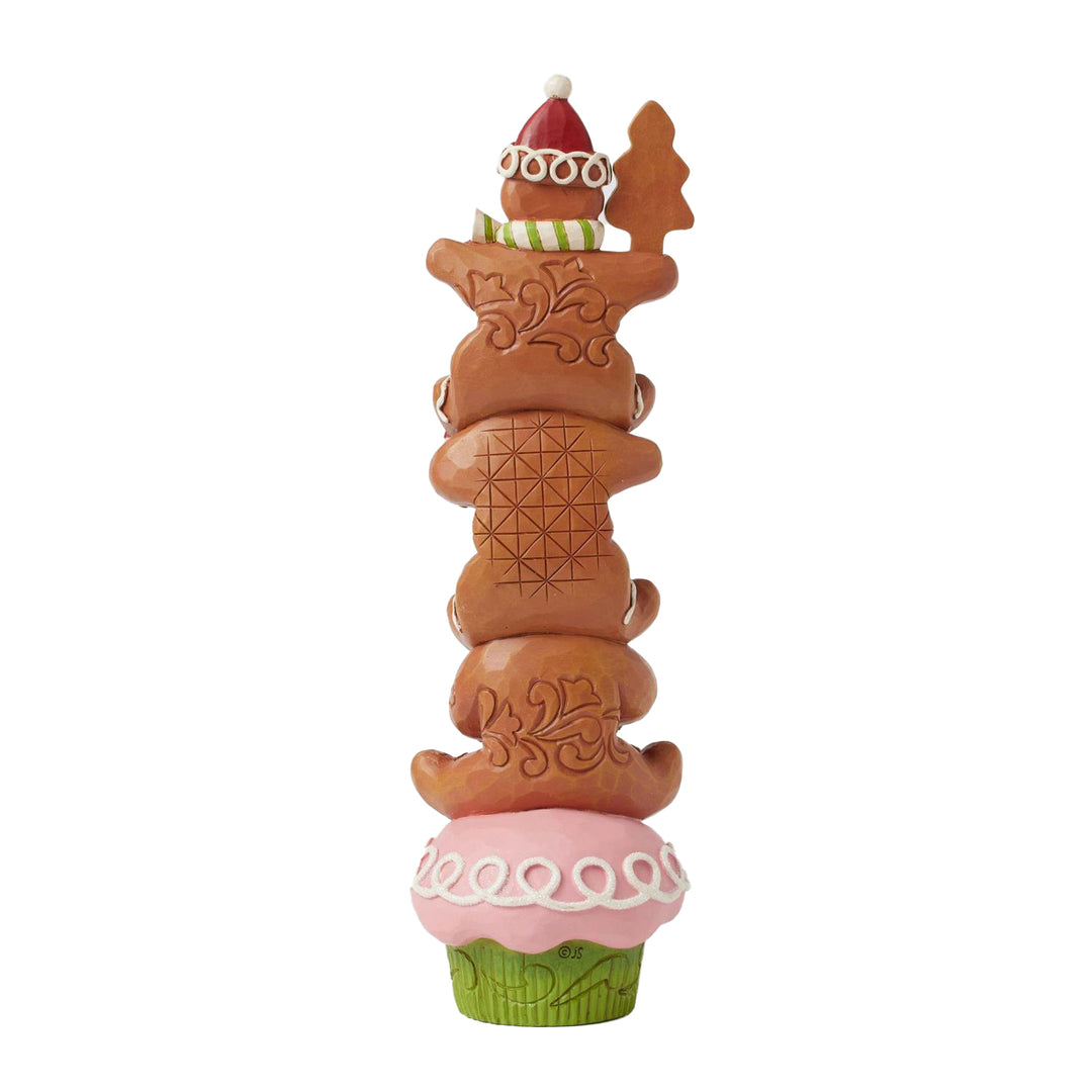 Jim Shore Heartwood Creek: Gingerbread Christmas Stacked Figurine sparkle-castle