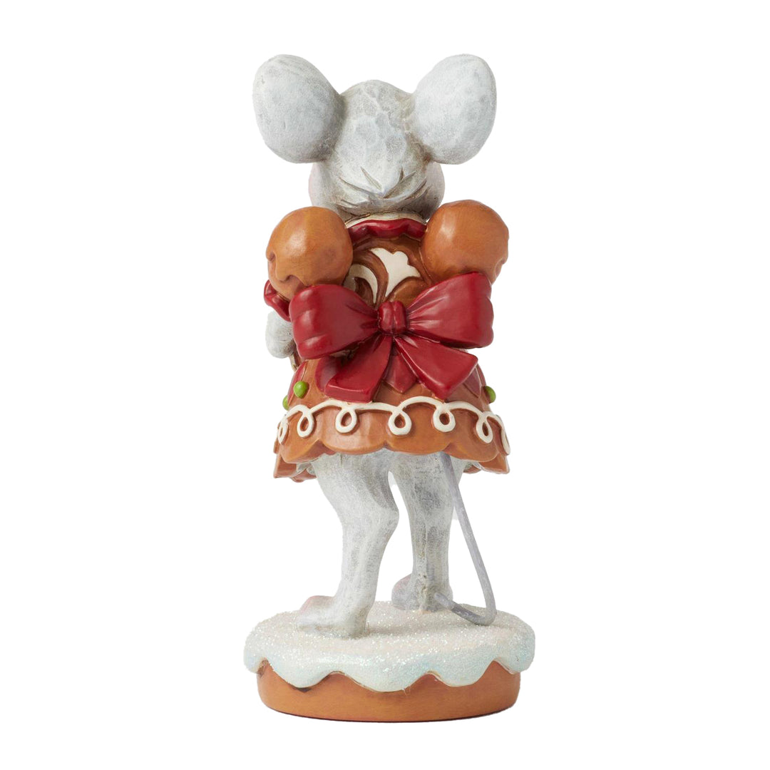 Jim Shore Heartwood Creek: Gingerbread Christmas Girl Mouse With Cookie Figurine sparkle-castle