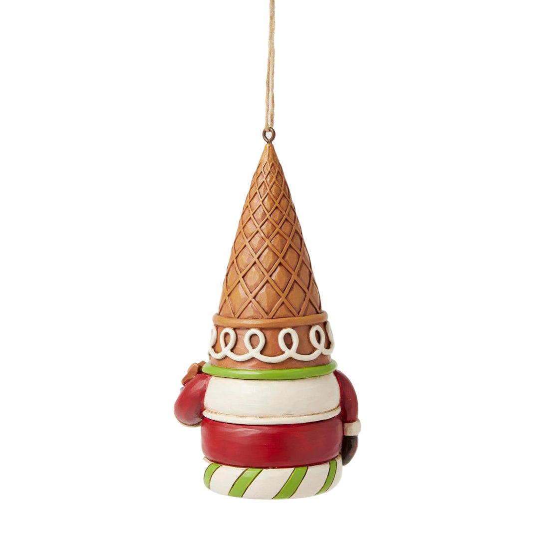 Jim Shore Heartwood Creek: Gingerbread Christmas Gnome With Cookies Hanging Ornament sparkle-castle