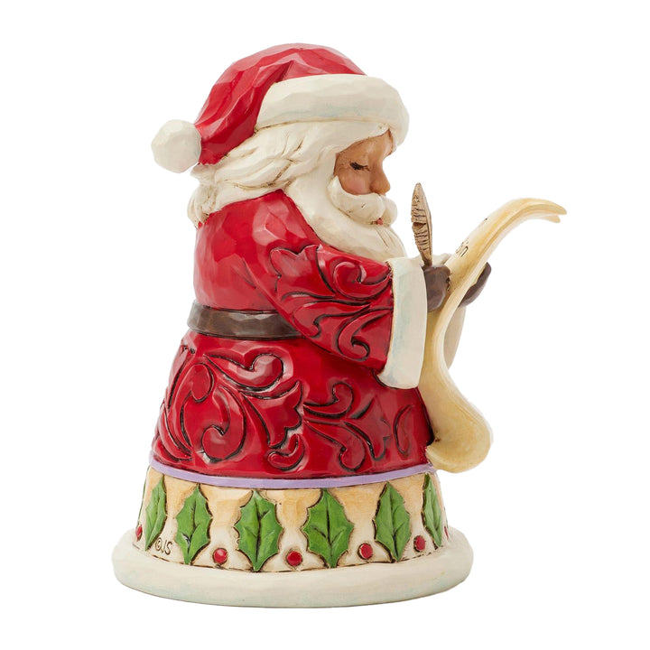 Jim Shore Heartwood Creek: Santa With List Miniature Figurine sparkle-castle