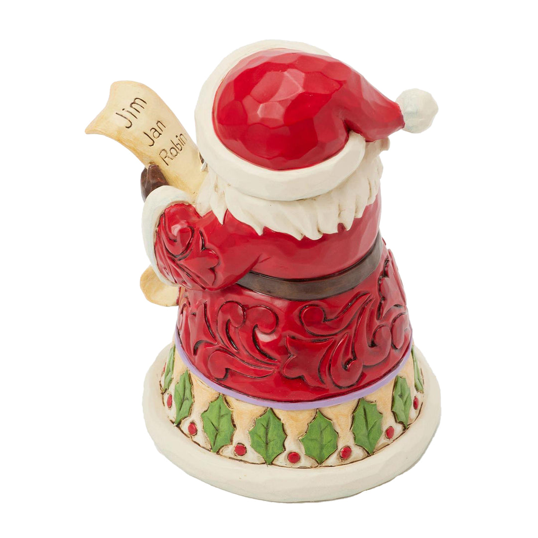 Jim Shore Heartwood Creek: Santa With List Miniature Figurine sparkle-castle