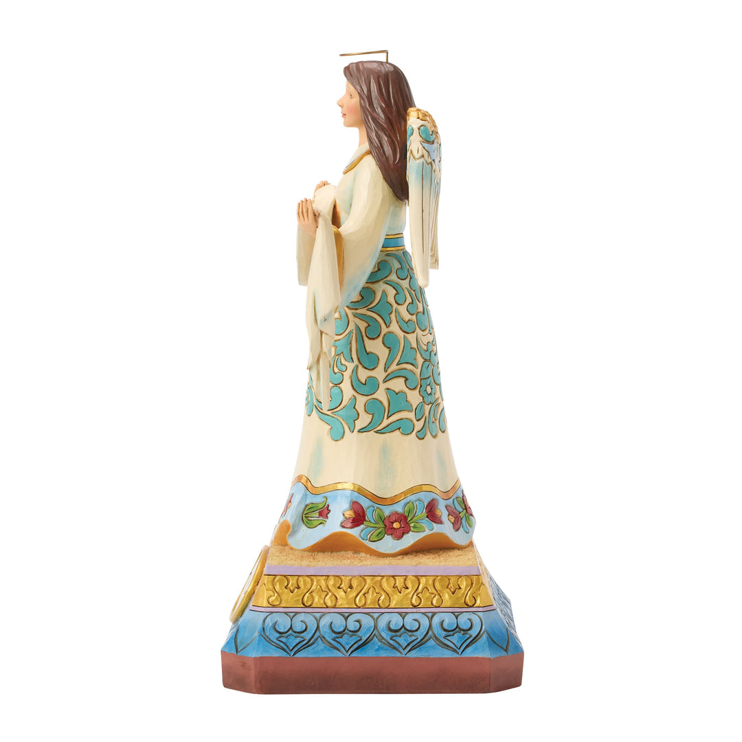 Jim Shore Heartwood Creek: Peace On Earth Angel Figurine sparkle-castle