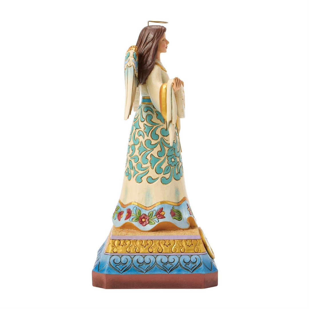 Jim Shore Heartwood Creek: Peace On Earth Angel Figurine sparkle-castle