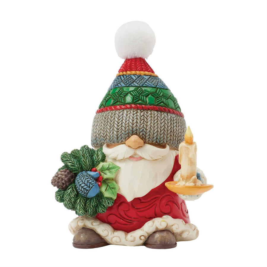 Jim Shore Heartwood Creek: Gnome With Chamber Candle Figurine sparkle-castle